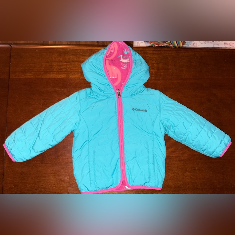 Columbia • Reversible Jacket • Teal/Pink • Size 3T